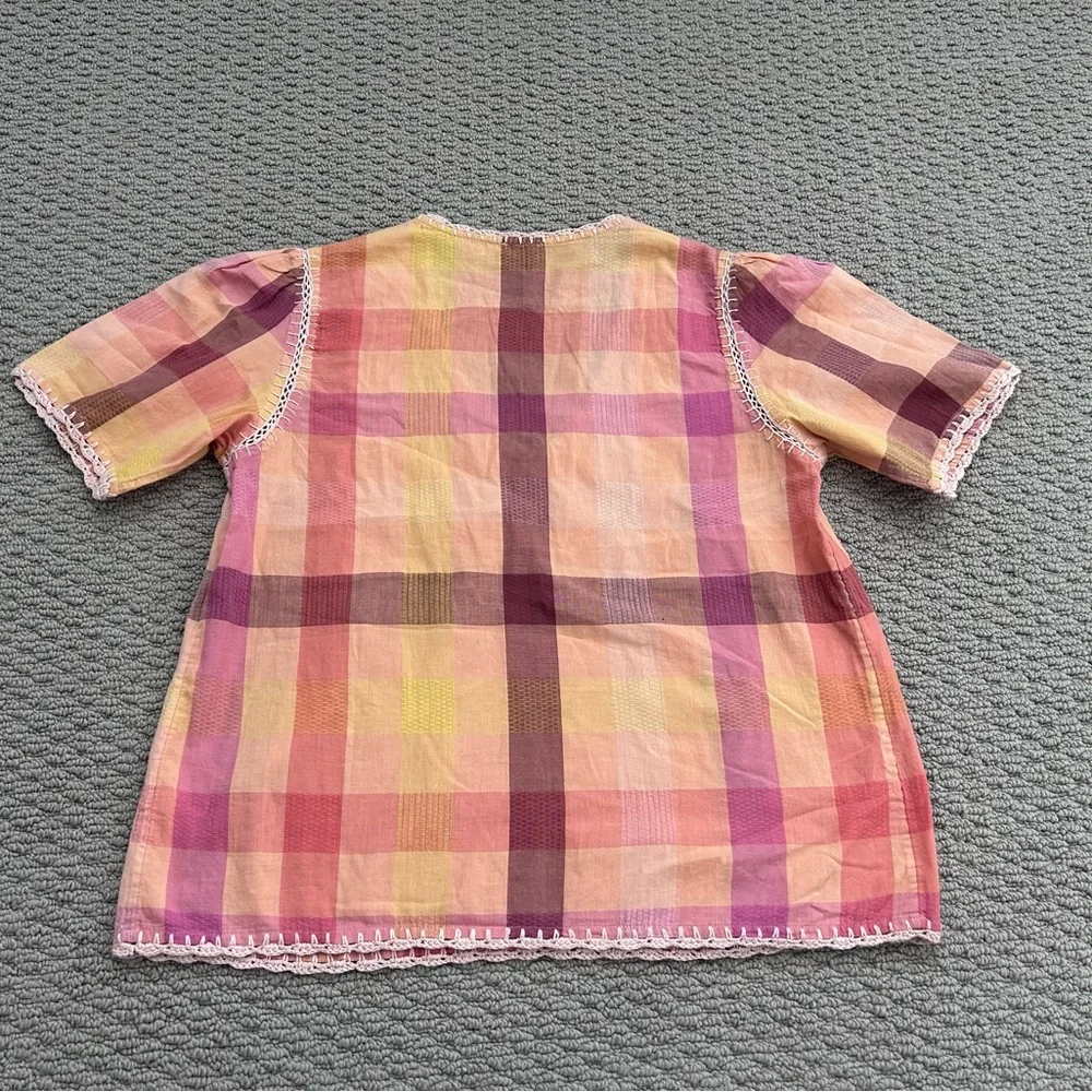 Faherty Margate Blouse
Organic Cotton
Sunset Desert Plaid
Crochet
Airy
Boho
XS - Picture 7 of 9